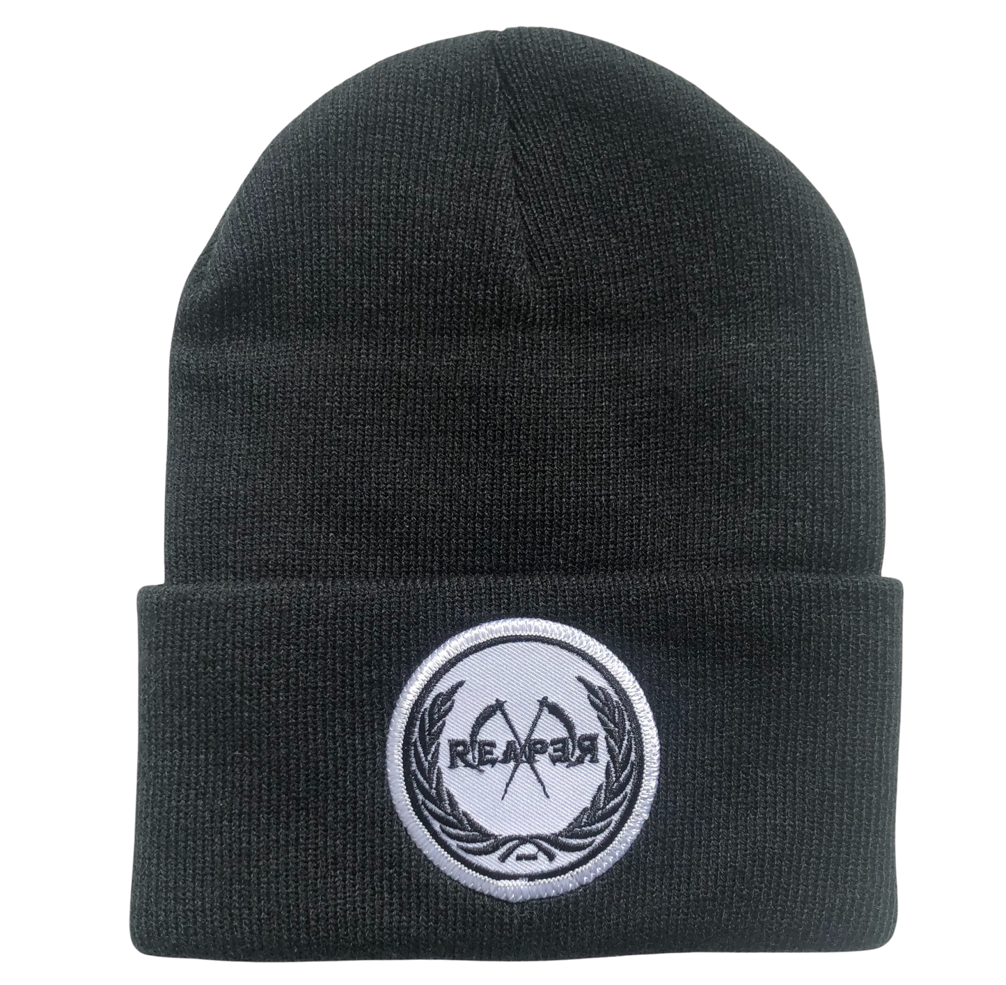 Reaper white logo beanie